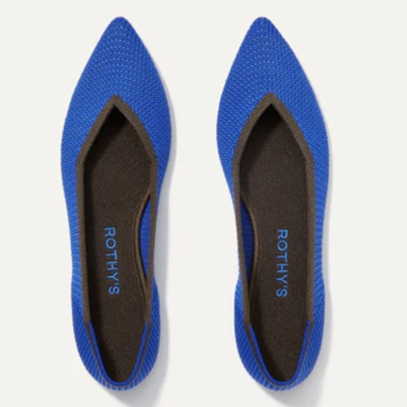 Rothy's Shoes - Rothy's The Point Flats in Lazuli Blue